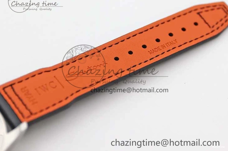 MIROTIME 0421 Vibrant Mark XVIII IW327001 SS M+F 1:1 Best Edition Black Dial on Black Leather Strap A 7055